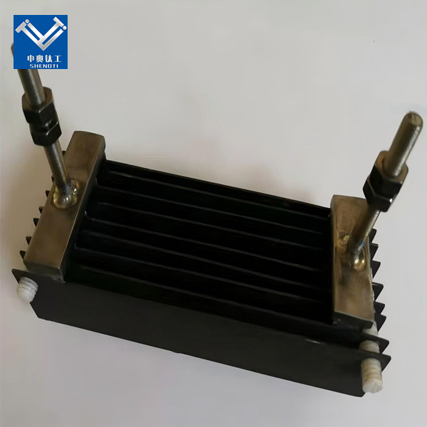 Titanium anode for industrial circulating water descaling